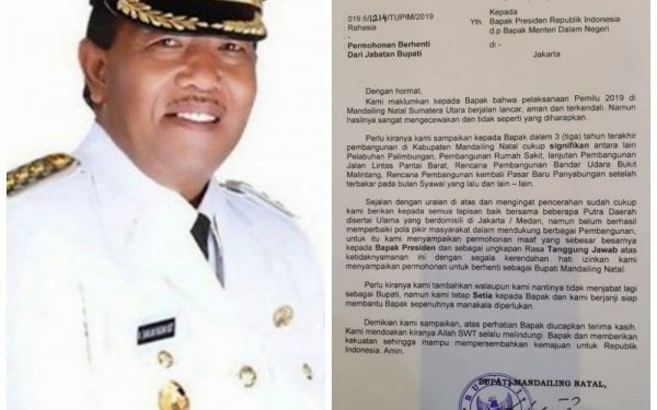 Prabowo Menang, Bupati Madina Mengundurkan Diri Prabowo Menang, Bupati Madina Mengundurkan Diri