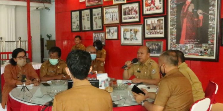 Bupati Taput Diskusikan Kebangkitan UMKM Taput dengan Kemenko Manives Guna Ikuti Gernas BBI