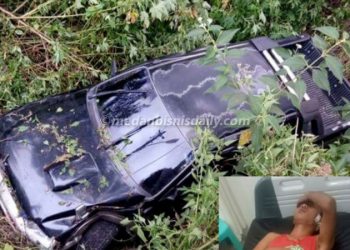 Mobil Masuk Jurang di Pangururan, Samosir