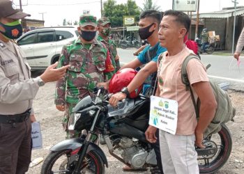 Tim Satgas Covid-19 Kodim 0208/Asahan Bersama Instansi Terkait Kembali Lakukan Operasi Yustisi