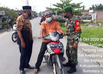 Tetap Semangat, Personel Jajaran Kodim 0208/Asahan Beri Himbauan Bahaya Penyebaran Covid-19 Kepada Warga Binaannya