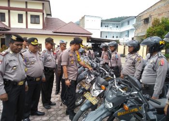 Kapolres Samosir Cek Kesiapan Jelang Operasi Mantap Brata Toba