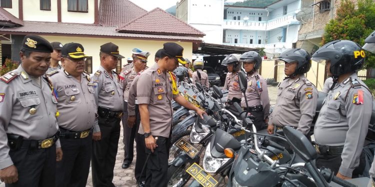 Kapolres Samosir Cek Kesiapan Jelang Operasi Mantap Brata Toba