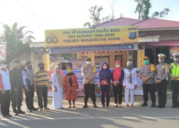 Kapolres Madina Cek Personil yang Bertugas di Pos Pam dan Mako Polsek Wilayah Pantai Barat