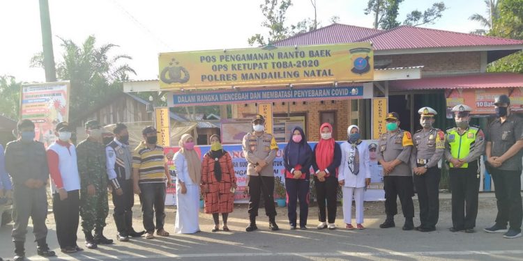Kapolres Madina Cek Personil yang Bertugas di Pos Pam dan Mako Polsek Wilayah Pantai Barat