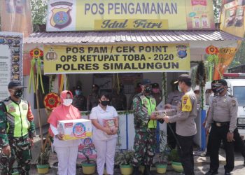 Kapolres Simalungun Tinjau Pos Pam dan Cek Poin