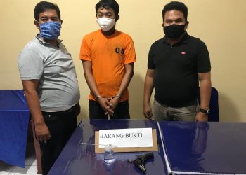 BD Sabu Ditangkap Tekab Medan Barat, Ada Bong dan Senpi