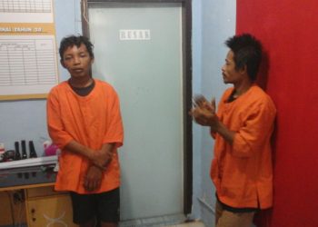 Curi Besi Cor Pondasi, Dua Pria ini Masuk Jeruji Besi