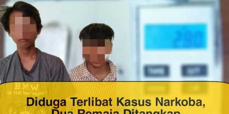 Diduga Terlibat Narkoba, Dua Remaja Ditangkap Polres Simalungun