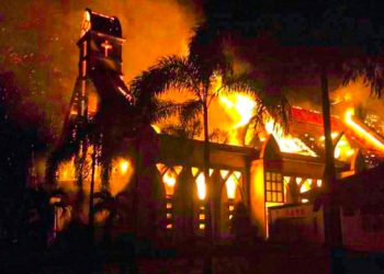 Alkitab Luput Dilalap Api dalam Kebakaran Gereja Imanuel Gamsungi