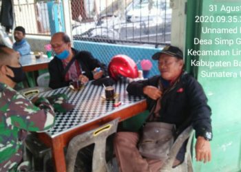 Sadarkan Masyarakat Tentang Pentingnya Mematuhi Prokes Personel Kodim 0208/Asahan
