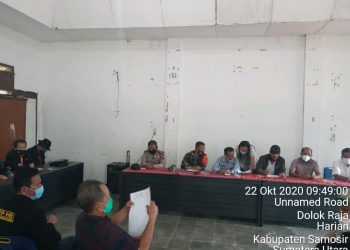 Musyawarah Mediasi Tanah Si 4 Tali di Harian dihadiri TNI/Polri