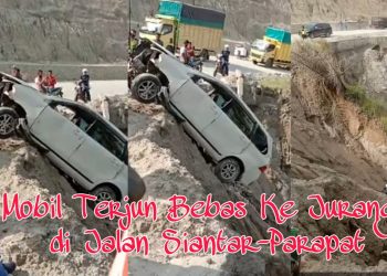 Mobil Polisi asal Samosir Terjun Bebas ke Jurang di Jalan Lintas Siantar-Parapat