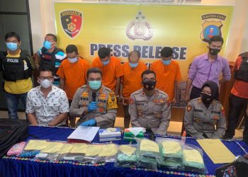 Penyelundupan 6 Kg Sabu Digagalkan, 4 Tersangka Diringkus dari Medan dan Batubara