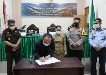 Walikota Harapkan Rakor Aparat Penegak Hukum Lebih Memantapkan Penegakan Hukum di Siantar