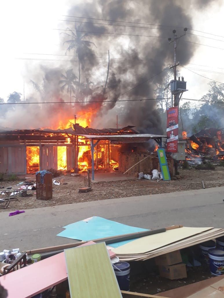 Berita Duka, 14 Rumah Dilalap Si Jago Merah di Desa Lae Parira Dairi