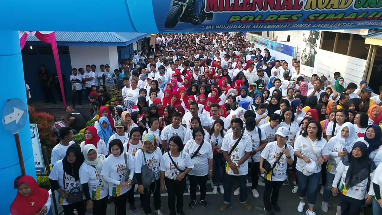 Dandim 0207/Simalungun Hadiri “Millennial Road Safety Festival” Polres Simalungun