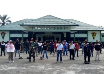 Dan Yonif 122/ Tombak Sakti Ajak Jurnalis Bekerjasama Cegah Penyebaran Covid-19