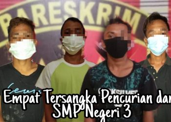 Jelang Lebaran, Curi Sepatu dari Kantin SMP Negeri 3, HSL dan 3 Remaja Diringkus