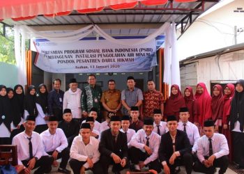 Kpw Bank Indonesia Pematangsiantar Serahkan Bantuan Instalasi Air Minum di Pesantren Darul Hikmah