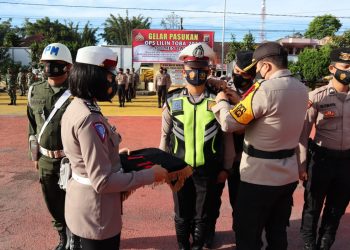 Siap Amankan Natal Tahun Baru, Polres Dairi Gelar Pasukan Operasi Lilin Toba 2020