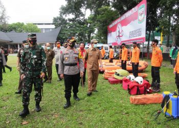 Pemko Siantar dan TNI-Polri Apel Gabungan Kesiapsiagaan Penanggulangan Bencana