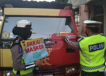 Polres Tanjungbalai Tetap Gencar Sosialisasikan Pakai Masker