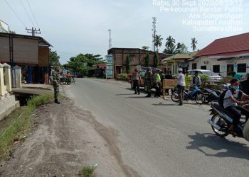 Galakkan Sosialisasi Pencegahan Covid-19 Oleh Personel Jajaran Kodim 0208/Asahan