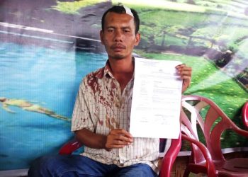 Rebutan Harta Warisan, Brexson Sitorus Bersimbah Darah Dibacok Abang Kandungnya