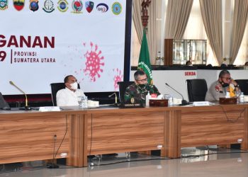 Pangdam I/BB Mayjen TNI Irwansyah Hadiri Rakor Penyelesaian Konflik Agraria Sumut Secara Virtual