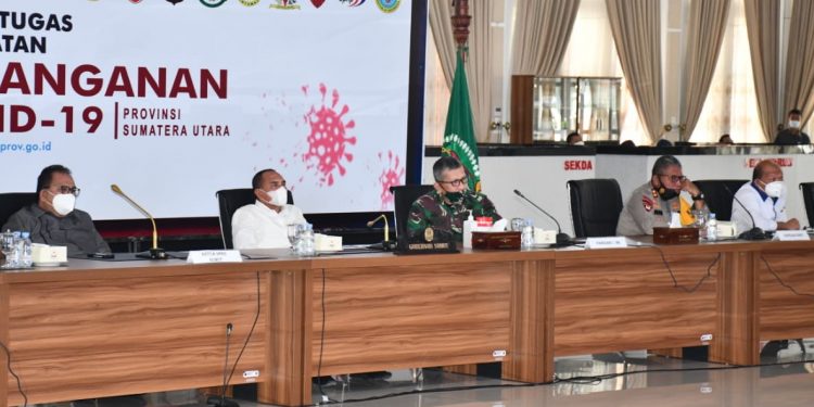 Pangdam I/BB Mayjen TNI Irwansyah Hadiri Rakor Penyelesaian Konflik Agraria Sumut Secara Virtual