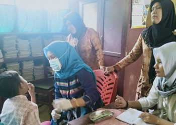 Polres Madina Gelar Pemeriksaaan Kesehatan Gigi Gratis Bagi Siswa SD