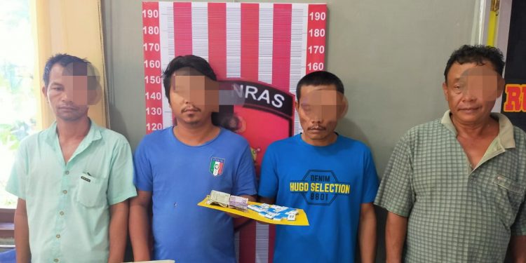 Empat Orang Diamankan saat Main Judi Batu Goyang di Tapteng