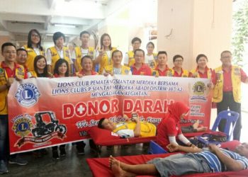 Lions Club Pematangsiantar Gelar Baksos Donor Darah