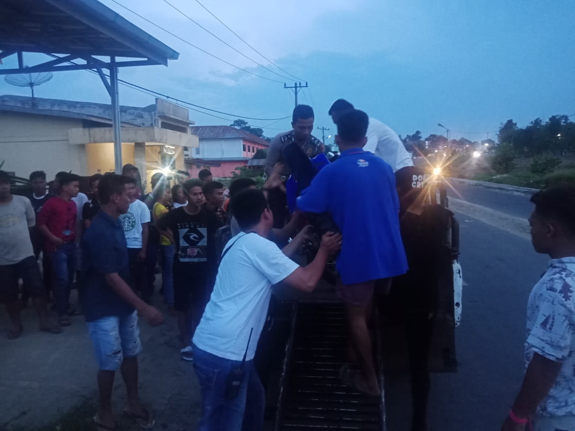Kecelakaan di Tanjung Pinggir, Dua Pengendara Asal Simalungun "Cium Aspal"