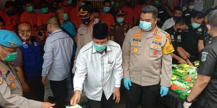 55 Kg sabu-sabu, 977 Butir Ekstasi Dimusnahkan Satres Narkoba Polrestabes Medan