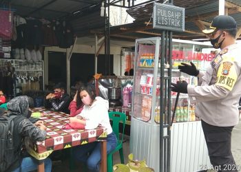 Kapolres Humbahas Pantau Penerapan Protokol Kesehatan di Keramaian