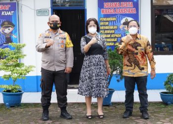Anggota DPD/MPR RI Dr.Badikenita Br Sitepu,SE.,M.Si Apresiasi Inovasi Pelayan Publik Horas Paten Polres Simalungun
