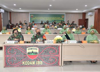 Kasdam I/BB Hadiri Syukuran HUT ke-59 Kowad dan Peringatan Hari Ibu Secara Virtual