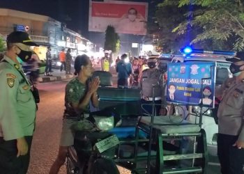 Polres Tanjungbalai bersama Tim Gabungan Gencar Operasi Pendisiplinan Protokol Kesehatan