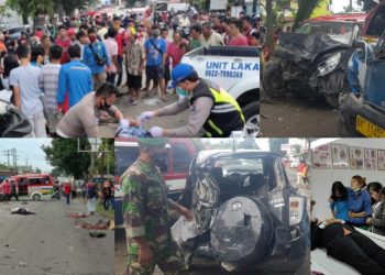 Dijemput Pulang Sekolah, Tiga Sidabutar Bersaudara Tewas bersama Oppungnya dalam Kecelakaan Beruntun di Jalinsum Siantar-Perdagangan