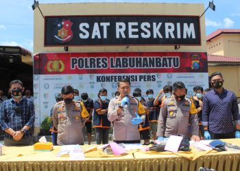Ops Sikat Toba, Polres Labuhanbatu Ungkap 104 Kasus dengan 130 Tersangka