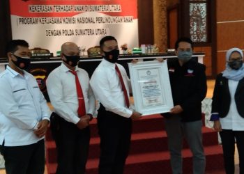 Polres Simalungun Terima Penghargaan dari Komnas Perlindungan Anak