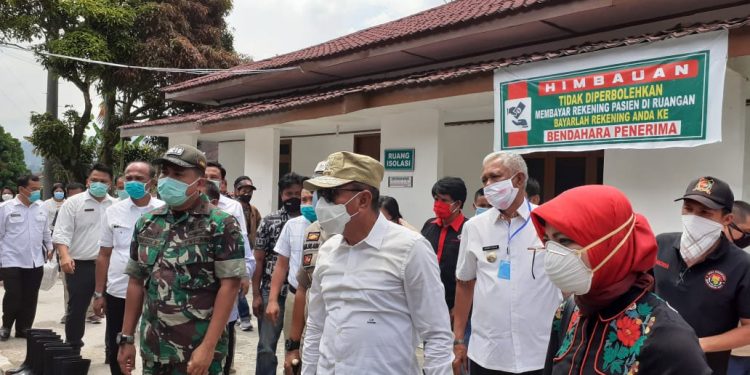 Gubernur Sumut Tinjau Kesiapan RSUD Tarutung Sebagai Rumah Sakit Rujukan Covid - 19