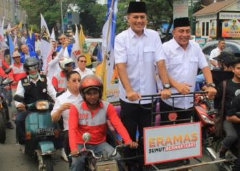 Dapat Dukungan 60 Kursi Parpol, Pasangan ERAMAS Mendaftar Sebagai Cagub-Cawagub Sumut pada Hari Pertama