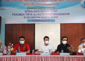 Perumda Tirta Uli Sosialisasi Beban Tetap di Siantar Barat