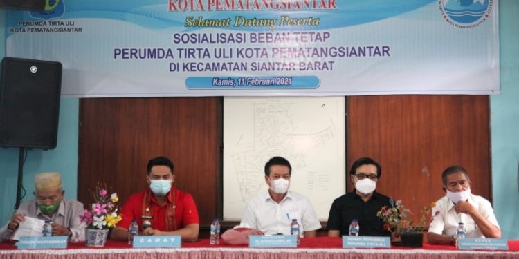 Perumda Tirta Uli Sosialisasi Beban Tetap di Siantar Barat