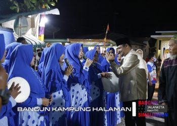 Disambut Marhaban, Bang Hasim Peringati Maulid Nabi Bersama Warga di Masjid An Nur Perdagangan