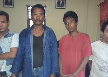 Aksinya Terekam CCTV, Empat Pembongkar Rumah Diciduk Polsek Medan Area