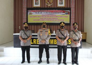 Kapolres Humbahas AKBP Ronny Nicolas Sidabutar Pimpin Sertijab Wakapolres dan Kabag Ren